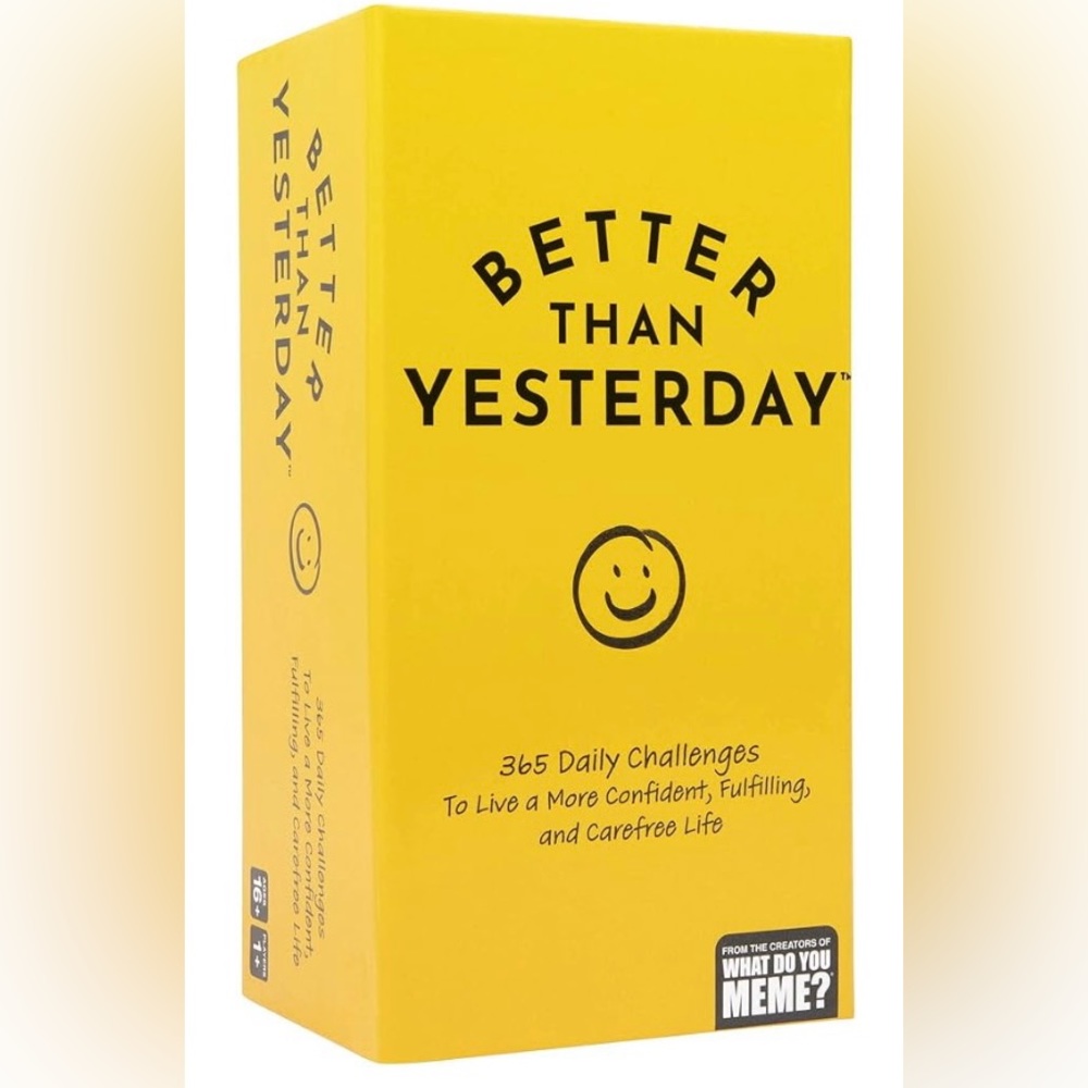 WHAT DO YOU MEME? Better Than Yesterday - A Mindfulness Game 365 Daily Challenge